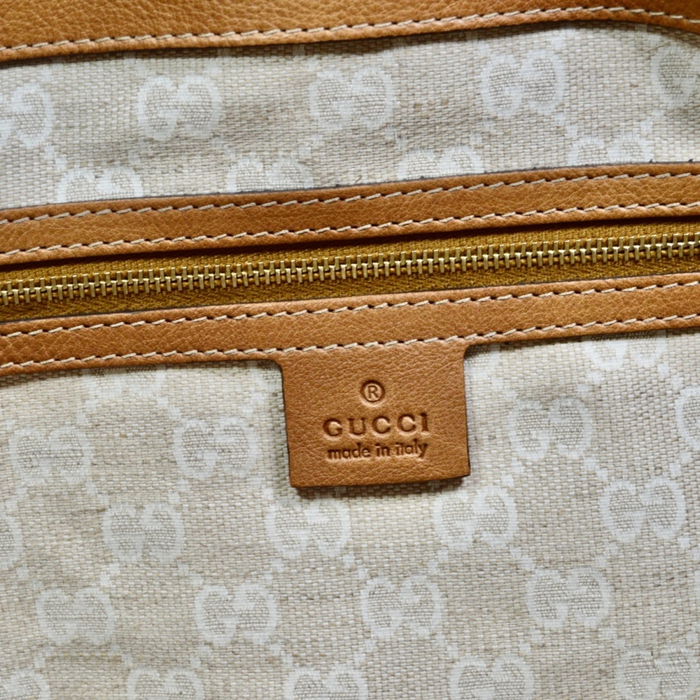 💯Authentic GUCCI Raffia Large Santa Monica Large Tote  Made in Italy  🇮🇹 - Picture 9 of 16